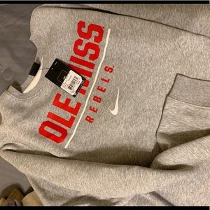 NWT Ole Miss Nike crew neck